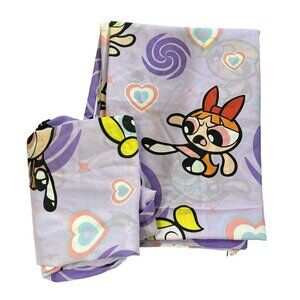 Vintage Y2K Powderpuff Girls Cartoon Network 2000 Twin Sheet Set